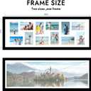 Hongkee 12x36 Picture Frame, Collage Twelve 4x6 with Mat, Wood Style,1 Pack, 12X36 in