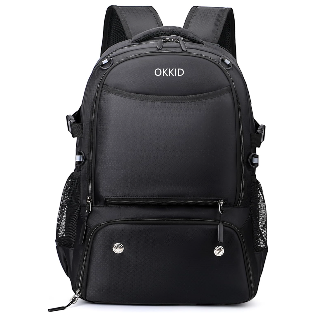Middle High School Backpack for Teenagers Boys Gift Large Bookbag College Student Simple Black Blue Backpack for School
