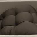 Blazing Needles Twill Tufted Bench Cushion, 60" x 19", Chocolate 1 Count