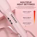 MiroPure 1.5 Inch Flat Iron, 2 in 1 Hair Straightener and Curler, 30s Fast Heating Hair Straightener with 3D Ceramic Floating Plates, 60min Auto Shut-Off, Dual Voltage for Travel (300-450F)