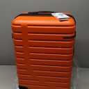 EMPSIGN Carry On Luggage with Spinner Wheels, Hard Shell Carry-On Suitcase 21x14x9 Airline Approved & Built-in TSA Lock, Durable Travel Rolling Suitcase, Carry-On 20-Inch, Orange