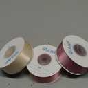 QIANF Dusty Rose Double Face Satin Ribbon 1 Inch x 45 Yards Champagne Pink/Rose Gold/Mauve Fabric Ribbon for Gift Wrapping, Flower Bouquets, Bows Making, Wedding Decor (3 Rolls *15Yd)