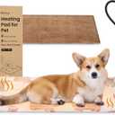 Bearhug Heated Cat Bed, Dog Heating Pad 28"18"[Two Replaceable Cover] Adjustable Temperature Pet Heating Pad with Steel-Wrapped Cord, Waterproof and Chew-Resistant for Cats Puppies Medium Animals