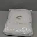 White Linen Curtains 84 Inches Long for Living Room Pinch Pleat with Hooks for Track System Back Tab Cotton Textured Drape Light Filtering Semi Sheer Off White Bedroom Window Curtain 84 Inch Length