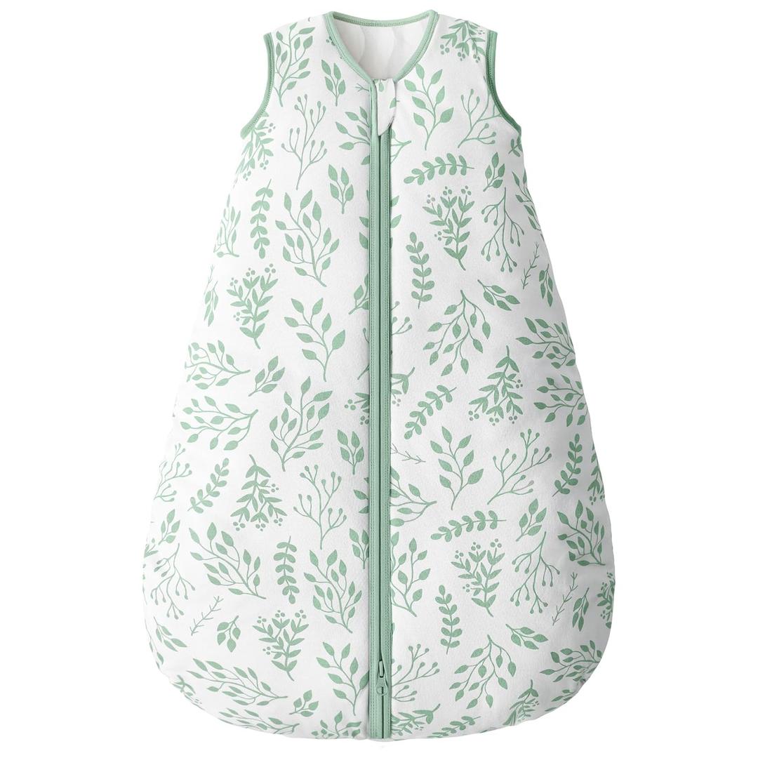 Yoofoss Baby Sleep Sack 6-12 Months, TOG 2.5 Baby Wearable Blanket with 2-Way Zipper, 100% Organic Cotton Fabric Winter Newborn Sleeping Sack, Warm Soft Comfy (Medium)