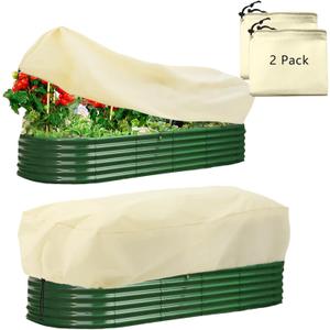 Rectangular Plant Protection Blanket, Winter Outdoor Garden Frost Protection, 2 Pieces, 78.7 x 39.3 x 17.7 Inches