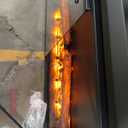 Benrocks 50'' Electric Fireplace Inserts with Glass Door, Recessed Wall Electric Fireplace Heater with Fire Crackling Sound, Adjustable Top Light & Flame Speed, Overheating Protection, 750/1500W Black