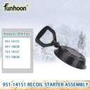 Funhoon 951-14151 Recoil Starter Assembly for Troy Bilt Storm 2410 2420 2620 2690 Snow Blower, MTD 21 inch, Craftsman, Cub Cadet, Yard Machines Snow Throwers Replaces 751-14151 951-10658 751-10658