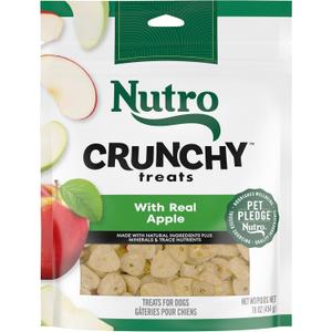 Nutro Crunchy Dog Treats with Real Apple, 16 oz. Bag (EXP 08/25/25)