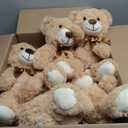 LELELONG 10 Pack Teddy Bears Bulk 13.5 inch Small Teddy Bear Stuffed Bears for Baby Shower Centerpiece Decorations for Christmas Valentine's Mother's Day for Kids or Adults (10 Light Brown)