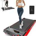 Walking Pad Treadmill, Anylife Incline Walking Pads Under Desk 330lb Capacity, 2.5HP Portable Treadmills for Home, Compact Treadmill Small Running Pad with LED Display, Remote Control (Black)