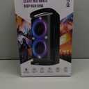 Portable Bluetooth Speaker: 160W Peak Powerful Loud Sound Deep Bass Wireless Boombox Large Subwoofer 15 Hours Battery Life Fast Charging with Led Light Show for Party Outdoor Camping Backyard