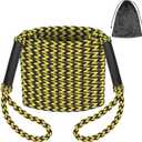 SELEWARE Heavy-Duty 60FT Boat Tow Rope for Tubing, Floating Tube Tow Rope, Durable Watersports Ski Rope for Wakeboarding, Water Skiing & Kneeboarding