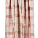 DII Modern Farmhouse Plaid Collection Cotton Fringe Throw Blanket, 50x60, White/Vintage Red
