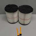 2 Pack 38754 Replacement Filters
Fit for Craftsman CMXZVBE38754 fit 5-20 Gallon shop vacuum with 4 Pack Foam Sleeves and 1 Pack Brush