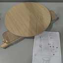 AWASEN Side Table Round, Small Accent Table Nightstand Modern End Table for Living Room Bedroom Office Small Spaces, 15.7''D x 19.69''H(Natural Walnut)