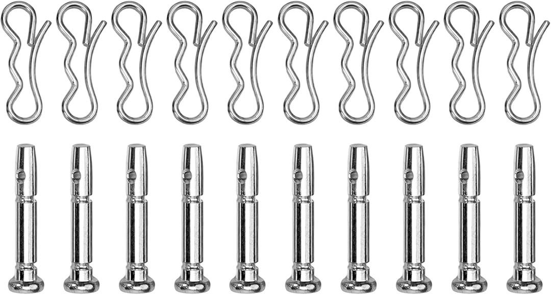 20Pcs 738-04124A Shear Pins Set For Troy-Bilt 2410 And 22" 24" 26" 28" Models, For 2-Stage And 3-Stage Snow Blowers, OEM #738-04124A, 714-04040, 1/4" X 1-1/2" Metal Auger Shear Bolt