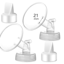 Momstouch 21mm Flange and Duckbill Valve Compatible with Spectra S1 S2 9 Plus Breastpump Replacement to Spectra Pump Parts, Not Original, Replace Accessories.