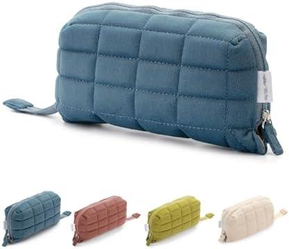 Mr. Pen- Large Capacity Pillow Pencil Case, Blue Pencil Pouch, School/College Pencil Case 2 Pack
