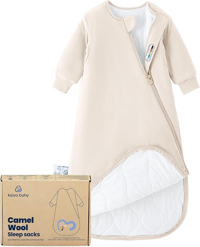 Kaiya Baby Unisex Sleeping Bag for Babies & Toddlers 3.5 Tog Sleep Sack 6-18 Months, Wearable Blanket with Sleeves