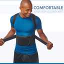 Selbite Posture Corrector for Men and Women - Back Brace for Upper and Lower Body Support - Adjustable Straightener with Pain Relief and Muscle Memory (Large) (Black)