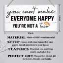 Funny Wood Decor, Affirmation Sign, You Can't Make Everyone Happy You're Not A Taco Sign, Decorative Hanging Wall Plaque Wood Sign, Office Wall Decor, Positive Home Decor, Farmhouse Wood Sign