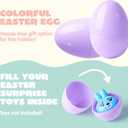 JOYIN 3.15" Pastel Easter Eggs, 100PCS Large Plastic Eggs, Empty Colorful Fillable Eggshells for Easter Hunt, Party Favor, Basket Stuffers Filler, Classroom Prize Supplies