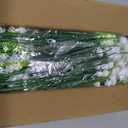 TURNMEON 20 Bundles Artificial Flowers for Outdoors,Summer Spring Grass Camellia Fake Flowers Plastic Plants,UV Resistant No Fade Faux Greenery for Gardens Porch Planter Cemetery Decor 500 Head(White)