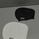 Swim Cap Long Hair 2 Pack Swimming Caps for Women Silicone Swim Caps Keep Hair Dry Waterproof Comfortable Flexible Durable Bathing Cap Tear-Proof Design Large Women Adult Swimming Cap 10+ Years Girls (Black & White)