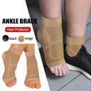 Compression Ankle Support Sleeve Sports Socks High Elasticity, Breathable Ankle Support for Sports and Injury Recovery, Suitable for Men and Women 1 Pair (Black, S/M) (Black, S)