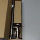 Bronze Curtain Rods 18 to 45 Inch, Industrial Curtain Rods,Adjustable Length,1 in Diameter Pipe,Wall or Ceiling Mounted,for Bedroom and Living Room(Antique Red Bronze 18” to 45”)