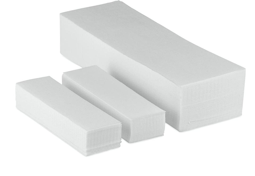 Non Woven Body and Facial Wax Strips Multi Size Pack (200) (200 Piece Assortment)