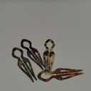 4PCS Prestige French Hair Pins for Women - 4.33 Large Tortoise Shell Hair Pin for Updos Chignons & Buns-Acetate French Twist Pin, Strong Hold Hair Clips All-Day, Hair Styling for Thick Hair