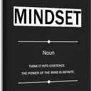 YSPCSUN Inspirational Wall Art for Office Decor Mindset Quotes Canvas Prints Framed Motivational Posters Positive Affirmations Artwork for Gym Men Bedroom Living Room 24x18 Inch