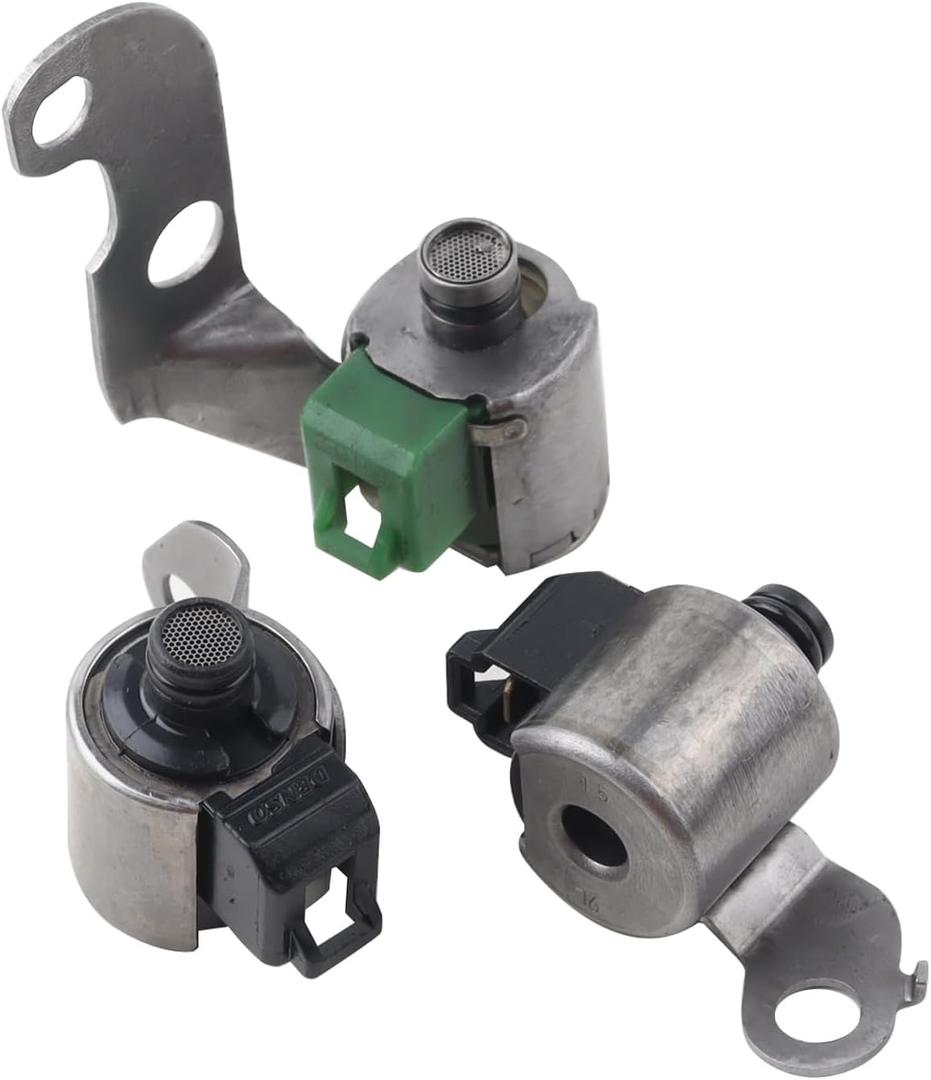 3Pcs S1 & S2 & SL Transmission Shift Solenoid Kit Compatible with 2003-2006 Toyota Corolla Toyota Matrix 1.8L L4 Replace# A245E A246E