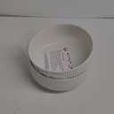 Mfacoy 2 Pack Salad Bowl, 8 inch 60 oz Large Serving Bowl Set, Deep Bowl for Kitchen, White Ceramic Bowl Set for Soup, Cereal, Ramen, Pasta, Salad, Dishwasher & Microwave Safe, Easy Clean