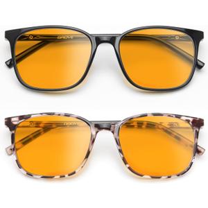 Gaoye Ultralight Blue Light Glasses for Women - Computer Protection Glasses for All Day Comfort - Anti UV Glare & Eyestrain (Brown)