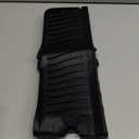 Meiliweser Silicone Faucet Mat for Kitchen Sink  Gen 2 Splash Guard with Upgraded Outlet & Slope  18 x 5.1 Water Catcher & Sink Sponge Holder for Kitchen and Bathroom (Black)