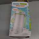 Portable Bottle Warmer for Travel  Fastest Heating & Charging & Long Battery Life, Fits Global 100-240V, Sterilization & Water Quality Test Mode, 17Oz Baby Milk Warmer for Breastmilk, Formula, Water (Green)