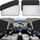 Zatooto Car Window Sun Shade - Blackout Shade for Side Windows, Protects Privacy, Reflects Sunlight, Reversible, Universal Fit, Silver
