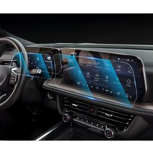 For 2025 2026 Chevrolet Suburban Screen Protector - (2PCS) 9H HD Tempered Glass - Chevy Suburban (LS, LT, RST, Z71, Premier, High Country) 17.7 Inch Touchscreen & 11 Inch Instrument Accessories