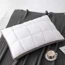 YOUR MOON Soft Pillow Queen for Sleeping, Super Soft Support Down Alternative Pillow, 100% Cotton Shell Luxury Comfy Fluffy Bed Pillows for Sleep(White)