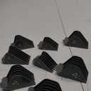 3 Inch Hair Clipper Combs Guides, Hair Clipper Guards 1 & 1/4" 1 & 1/2" 2", Mega NO.16 NO.12 NO.10 fits for most Clippers (Gray, 8pcs Mega Set)