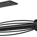 Paper Towel Holder Under Cabinet, Single Hand Operable Wall Mount with Damping Effect, Self-Adhesive or Drilled for Kitchen Bathroom, Black