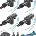 4PCS Power Door Lock Kit,Car Accessories Universal Car Door Lock Remote Lock Kit,Car Keyless Entry System with 2 Remote,12V Door Lock Actuator Car Remote Control