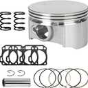 XlKOBY Racing 70mm Flat Top Piston and .550 Ring Kit Compatible with Predator 212cc 224cc GX160 GX200 6.5HP Engine Mini Bike Go Kart Performance Parts with Head Gasket & 18lb Valve Springs