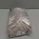 Dremisland Christmas Tree Skirt, Cable Knit Knitted Thick Rustic Tree Skirt for Xmas Holiday Decoration- 3D Elk and Christmas Tree (36inch/90cm, Beige)