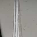 Curtain Wand - Aluminum Curtain and Drapery Pull Rod with Stainless Steel Hardware for Curtains, Draperies, and Room Divider Curtains - 48 Inches, White - Pack of 2