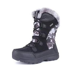 FANTURE Women's Waterproof Mid-Calf Snow Boot | Winter Thinsulate Insulation Warm Fur Lined | Anti-Slip & Lace Up Closure Cold Weather Boots U420WGLBY-20240712 (8.5, Black-2020)
