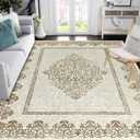 Easy-Going Area Rug 5x7 Washable Boho Rugs for Living Room Non-Slip